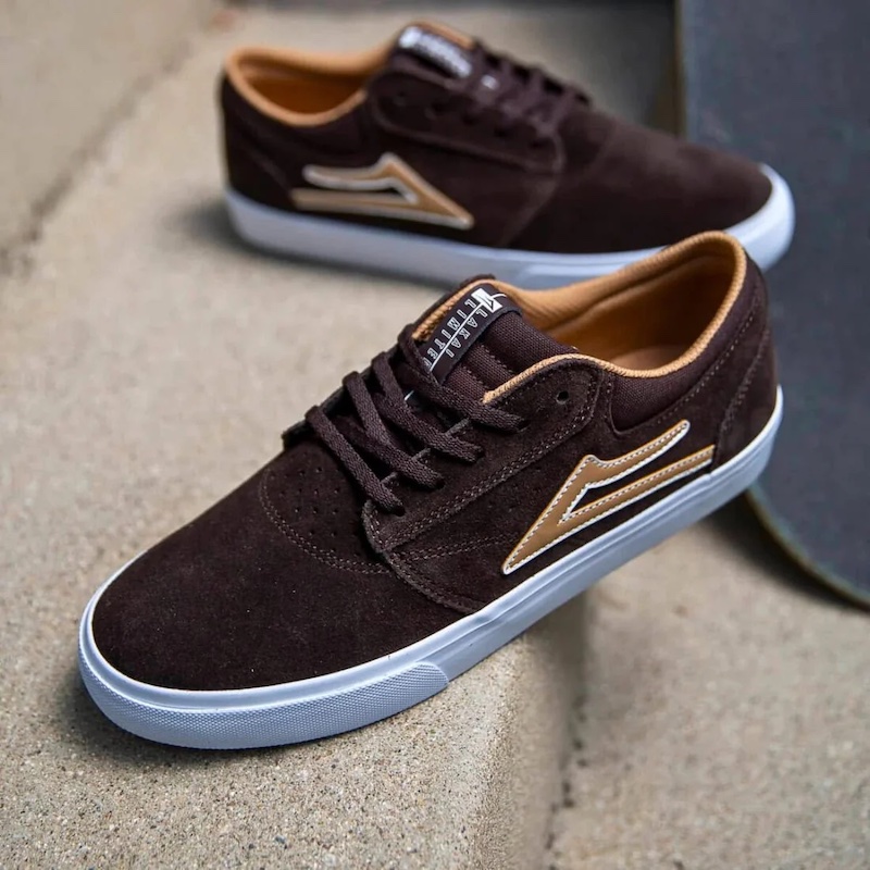 Suede skate shoes