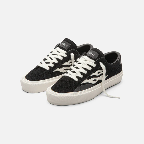 black and white skate shoes